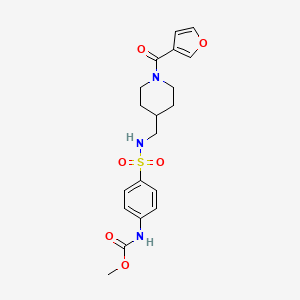 methyl (4-(N-((1-(furan-3-carbonyl)piperidin-4-yl)methyl)sulfamoyl)phenyl)carbamate