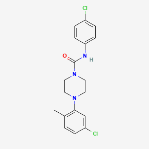4-(5-chloro-2-methylphenyl)-N-(4-chlorophenyl)piperazine-1-carboxamide