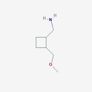 molecular formula C7H15NO B2921674 [2-(Methoxymethyl)cyclobutyl]methanamine CAS No. 1508632-94-7