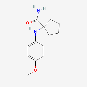 1-[(4-Methoxyphenyl)amino]cyclopentane-1-carboxamide
