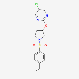 5-Chloro-2-((1-((4-ethylphenyl)sulfonyl)pyrrolidin-3-yl)oxy)pyrimidine