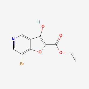 7-bromo-3-hydroxy-Furo[3,2-c]pyridine-2-carboxylic acid ethyl ester