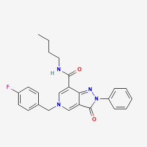 N-butyl-5-(4-fluorobenzyl)-3-oxo-2-phenyl-3,5-dihydro-2H-pyrazolo[4,3-c]pyridine-7-carboxamide