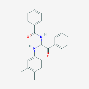 N-{1-[(3,4-dimethylphenyl)amino]-2-oxo-2-phenylethyl}benzamide