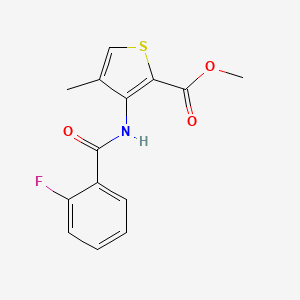 Methyl 3-[(2-fluorobenzoyl)amino]-4-methyl-2-thiophenecarboxylate
