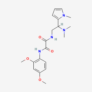 N1-(2,4-dimethoxyphenyl)-N2-(2-(dimethylamino)-2-(1-methyl-1H-pyrrol-2-yl)ethyl)oxalamide