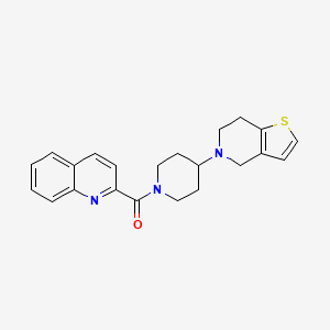 (4-(6,7-dihydrothieno[3,2-c]pyridin-5(4H)-yl)piperidin-1-yl)(quinolin-2-yl)methanone