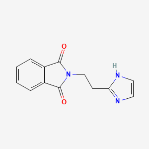 molecular formula C13H11N3O2 B2921975 2-[2-(1H-imidazol-2-yl)ethyl]-1H-isoindole-1,3(2H)-dione CAS No. 88883-77-6