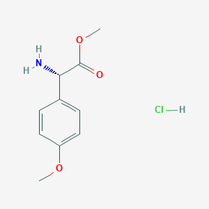 molecular formula C10H14ClNO3 B2922019 methyl(2S)-2-amino-2-(4-methoxyphenyl)acetatehydrochloride CAS No. 249935-53-3