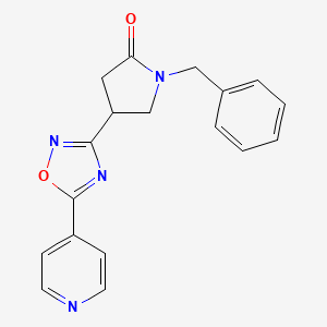 1-Benzyl-4-(5-pyridin-4-yl-1,2,4-oxadiazol-3-yl)pyrrolidin-2-one