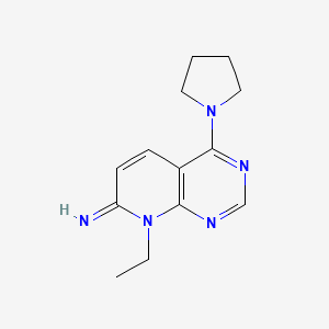 8-ethyl-4-(pyrrolidin-1-yl)pyrido[2,3-d]pyrimidin-7(8H)-imine