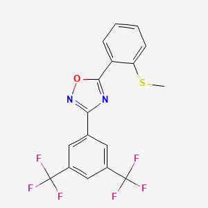 3-[3,5-Bis(trifluoromethyl)phenyl]-5-[2-(methylsulfanyl)phenyl]-1,2,4-oxadiazole