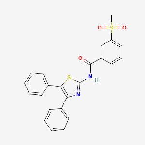 N-(4,5-diphenylthiazol-2-yl)-3-(methylsulfonyl)benzamide
