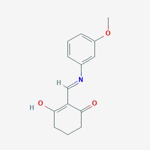 B2922106 2-[(3-Methoxyanilino)methylene]-1,3-cyclohexanedione CAS No. 55388-67-5