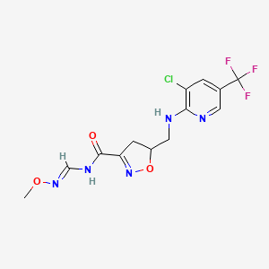 5-({[3-chloro-5-(trifluoromethyl)-2-pyridinyl]amino}methyl)-N-[(methoxyamino)methylene]-4,5-dihydro-3-isoxazolecarboxamide