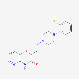2-(2-{4-[2-(methylsulfanyl)phenyl]piperazino}ethyl)-2H-pyrido[3,2-b][1,4]oxazin-3(4H)-one