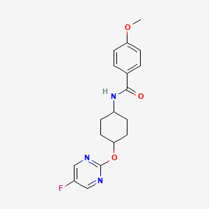 N-((1r,4r)-4-((5-fluoropyrimidin-2-yl)oxy)cyclohexyl)-4-methoxybenzamide
