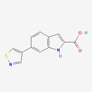 6-(1,2-Thiazol-4-yl)-1H-indole-2-carboxylic acid