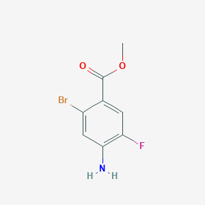 molecular formula C8H7BrFNO2 B2922249 Methyl 4-amino-2-bromo-5-fluorobenzoate CAS No. 1196693-85-2