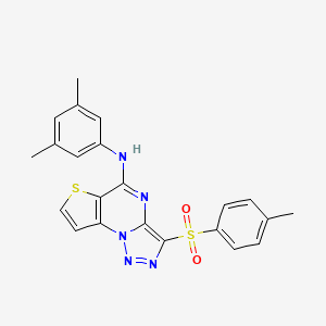 N-(3,5-dimethylphenyl)-3-[(4-methylphenyl)sulfonyl]thieno[2,3-e][1,2,3]triazolo[1,5-a]pyrimidin-5-amine