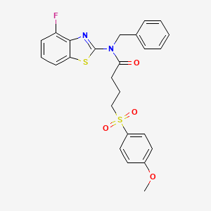 N-benzyl-N-(4-fluorobenzo[d]thiazol-2-yl)-4-((4-methoxyphenyl)sulfonyl)butanamide
