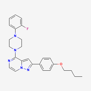 2-(4-Butoxyphenyl)-4-(4-(2-fluorophenyl)piperazin-1-yl)pyrazolo[1,5-a]pyrazine