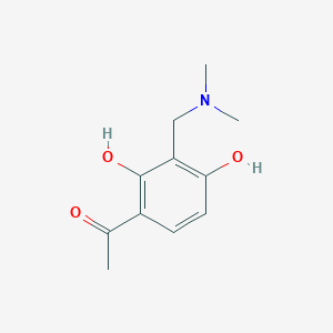 molecular formula C11H15NO3 B2922325 1-{3-[(Dimethylamino)methyl]-2,4-dihydroxyphenyl}-1-ethanone CAS No. 924868-94-0