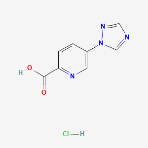 5-(1H-1,2,4-triazol-1-yl)pyridine-2-carboxylic acid hydrochloride