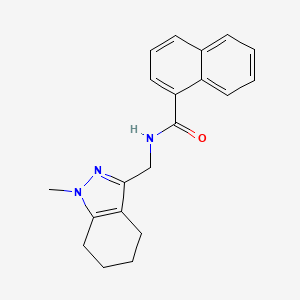 molecular formula C20H21N3O B2922390 N-[(1-methyl-4,5,6,7-tetrahydro-1H-indazol-3-yl)methyl]naphthalene-1-carboxamide CAS No. 1448130-89-9