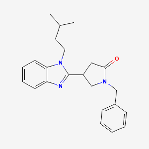 1-benzyl-4-(1-isopentyl-1H-benzo[d]imidazol-2-yl)pyrrolidin-2-one