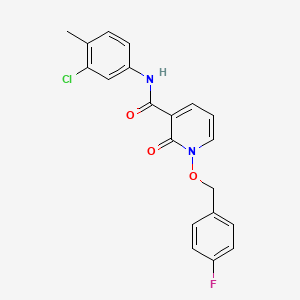 molecular formula C20H16ClFN2O3 B2922517 N-(3-chloro-4-methylphenyl)-1-[(4-fluorophenyl)methoxy]-2-oxo-1,2-dihydropyridine-3-carboxamide CAS No. 868678-42-6