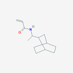 molecular formula C13H21NO B2922525 n-(1-{Bicyclo[2.2.2]octan-2-yl}ethyl)prop-2-enamide CAS No. 1859534-87-4