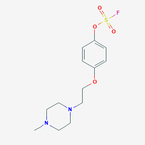 B2922584 1-[2-(4-Fluorosulfonyloxyphenoxy)ethyl]-4-methylpiperazine CAS No. 2418668-08-1