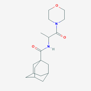 molecular formula C18H28N2O3 B2922603 N-[1-(morpholin-4-yl)-1-oxopropan-2-yl]adamantane-1-carboxamide CAS No. 1009678-87-8