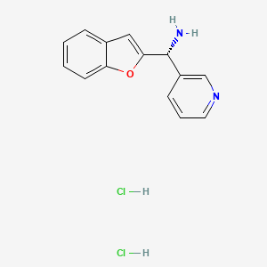 (R)-1-Benzofuran-2-yl(pyridin-3-yl)methanamine;dihydrochloride