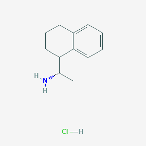 (1S)-1-(1,2,3,4-tetrahydronaphthalen-1-yl)ethan-1-amine hydrochloride