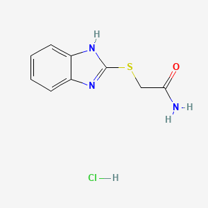 2-((1H-benzo[d]imidazol-2-yl)thio)acetamide hydrochloride