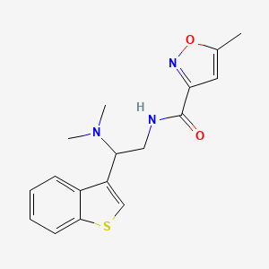 N-(2-(benzo[b]thiophen-3-yl)-2-(dimethylamino)ethyl)-5-methylisoxazole-3-carboxamide