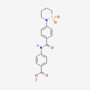 Methyl 4-[[4-(1,1-dioxothiazinan-2-yl)benzoyl]amino]benzoate