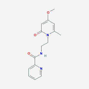 N-(2-(4-methoxy-6-methyl-2-oxopyridin-1(2H)-yl)ethyl)picolinamide