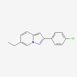 2-(4-Chlorophenyl)-6-ethylindolizine