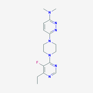 B2922695 6-[4-(6-Ethyl-5-fluoropyrimidin-4-yl)piperazin-1-yl]-N,N-dimethylpyridazin-3-amine CAS No. 2415453-05-1