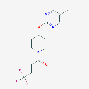 4,4,4-Trifluoro-1-[4-(5-methylpyrimidin-2-yl)oxypiperidin-1-yl]butan-1-one