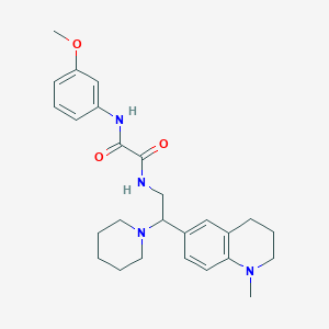 N-(3-methoxyphenyl)-N'-[2-(1-methyl-1,2,3,4-tetrahydroquinolin-6-yl)-2-piperidin-1-ylethyl]ethanediamide