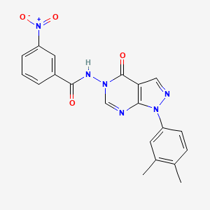 N-(1-(3,4-dimethylphenyl)-4-oxo-1H-pyrazolo[3,4-d]pyrimidin-5(4H)-yl)-3-nitrobenzamide