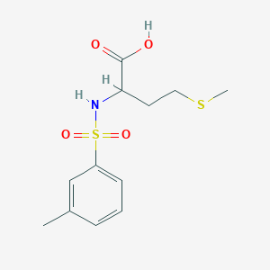 molecular formula C12H17NO4S2 B2922732 (m-Tolylsulfonyl)methionine CAS No. 1240424-27-4