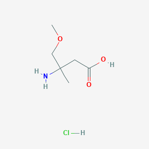 3-Amino-4-methoxy-3-methylbutanoic acid;hydrochloride