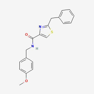 2-benzyl-N-[(4-methoxyphenyl)methyl]-1,3-thiazole-4-carboxamide