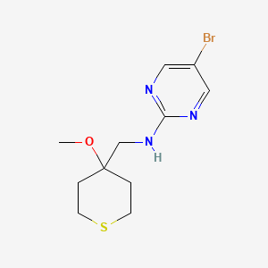 5-Bromo-N-[(4-methoxythian-4-yl)methyl]pyrimidin-2-amine