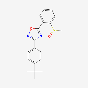 3-[4-(Tert-butyl)phenyl]-5-[2-(methylsulfinyl)phenyl]-1,2,4-oxadiazole